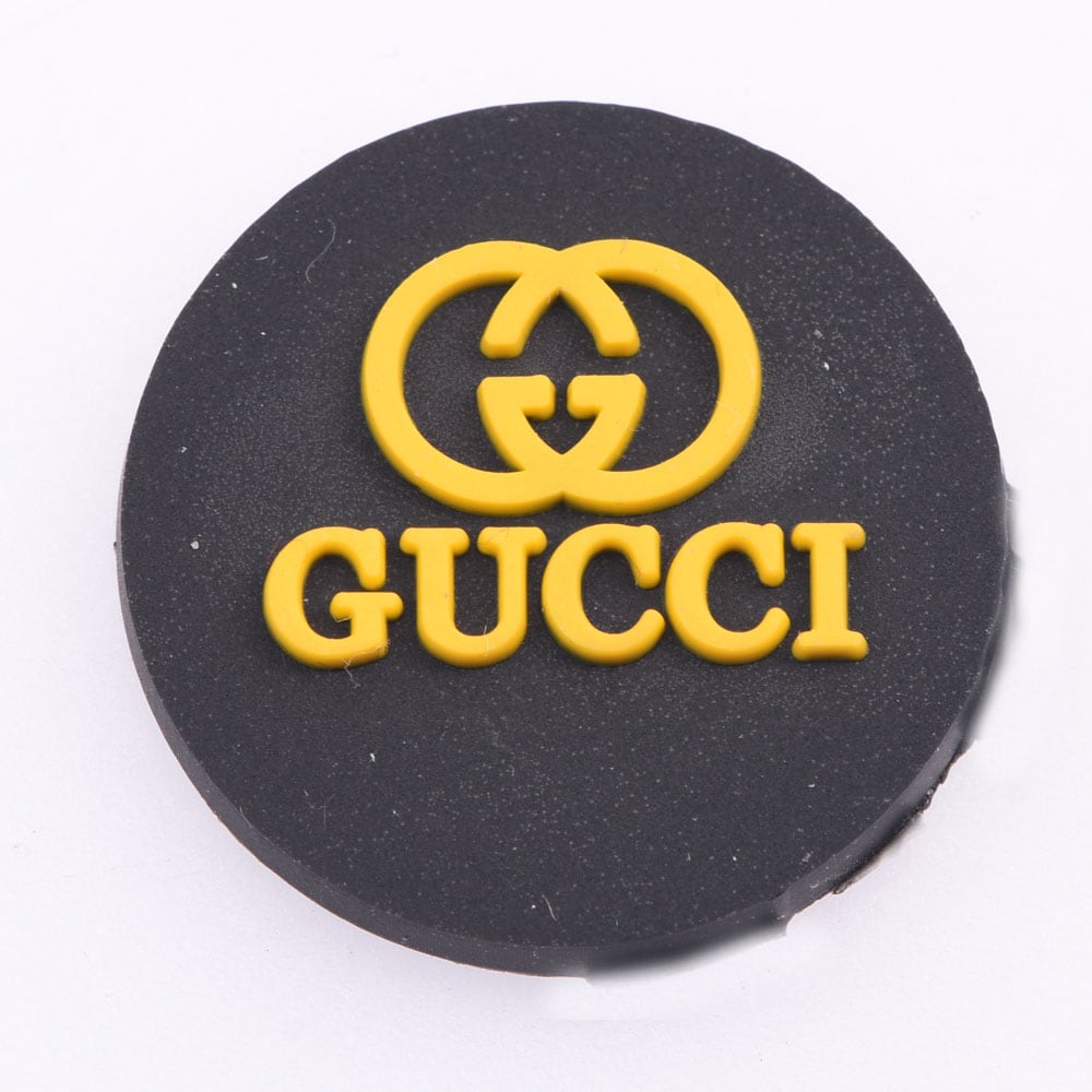 Gucci Round Badge yellow P4129 Shoe Charm
