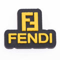 FENDI stylized  shield yellow P4138 Shoe Charm