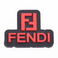 FENDI stylized  shield red P4139 Shoe Charm