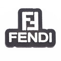 FENDI stylized  shield white P4140 Shoe Charm