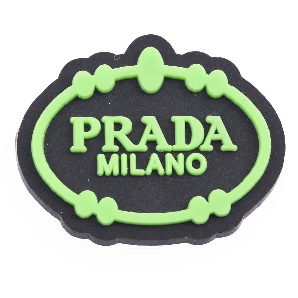 PRADA stylised shield greenP4147 Shoe Charm