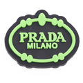 PRADA stylised shield greenP4147 Shoe Charm