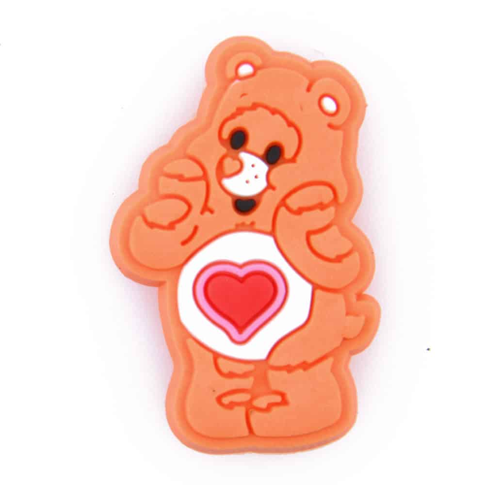 Orange heart Care Bear P5429 Shoe Charm