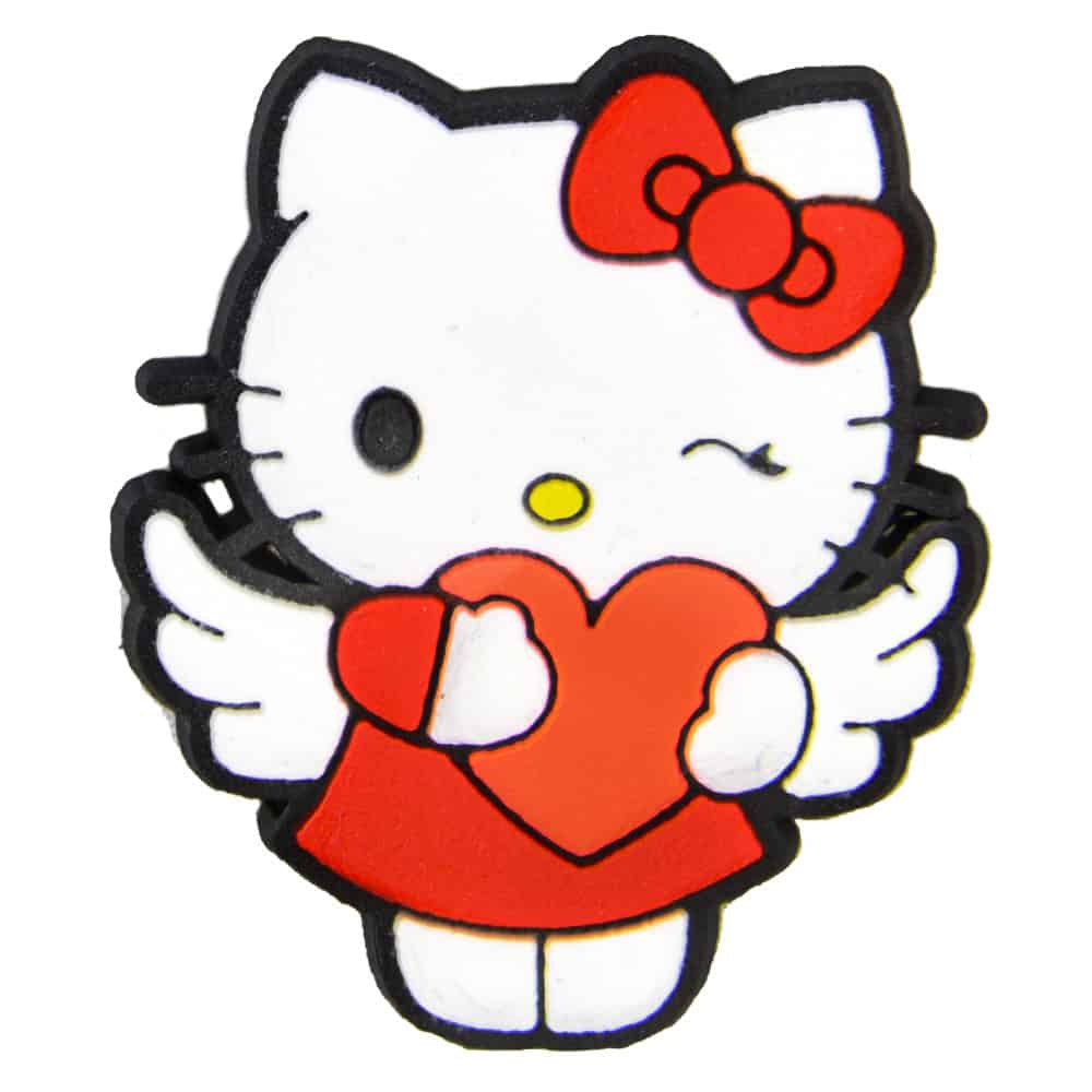 Love heart Hello Miss Kitty P6209 Shoe Charm