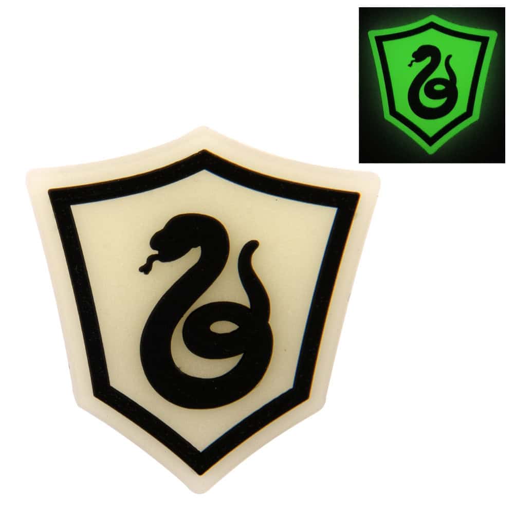 Glow badge Slytherin school house badge Harry potter P6903 Shoe Charm