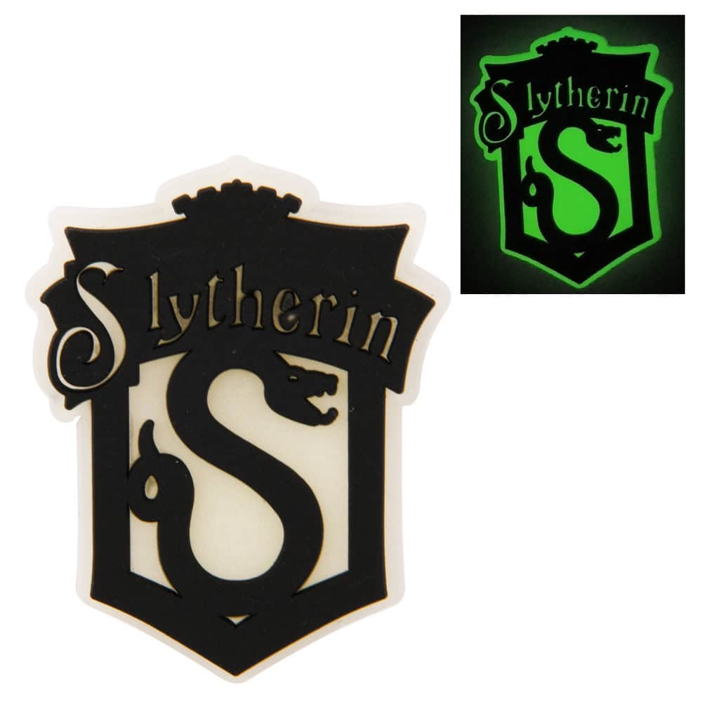 Glow badge Slytherin school house badge Harry potter P6908 Shoe Charm