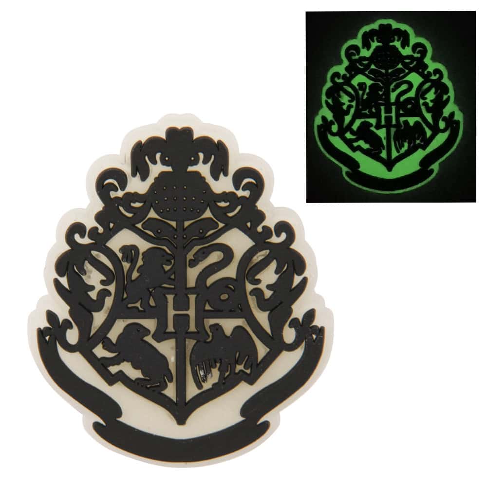 Glow badge Hogwarts School  Harry potter P6909 Shoe Charm
