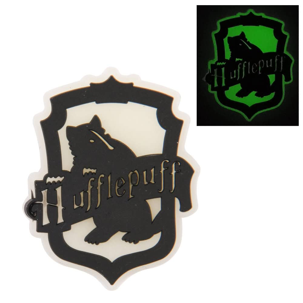 Glow badge Hufflepuff school house badge Harry potter P6911 Shoe Charm