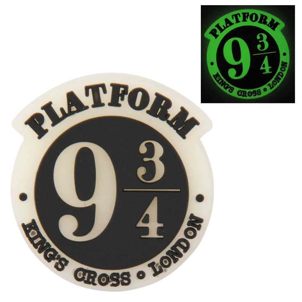 Glow badge Platform 9 1/2 Harry Potter P6913 Shoe Charm