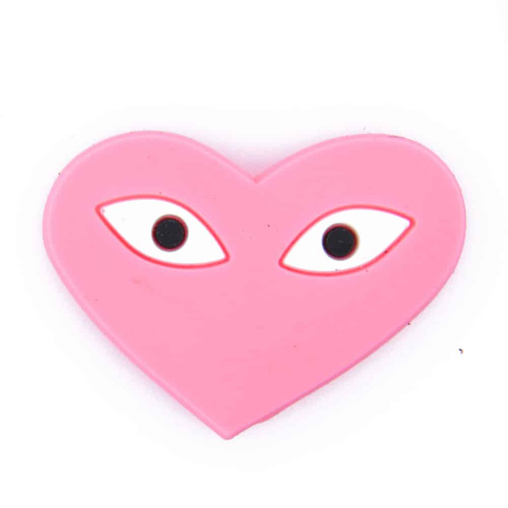 Comme Des Garcons Logo Shoe Charm pink PB8005