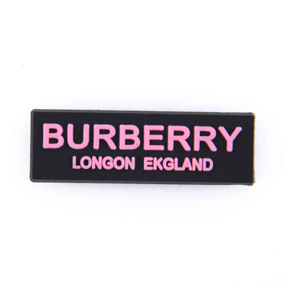 BURBERRY Bar pink on black PB8012 Shoe Charm