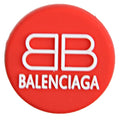 BALENCIAGA BB round badge logo red PB8014 Shoe Charm