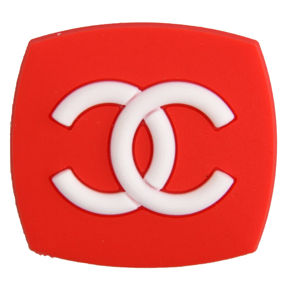 Chanel Double C badge red PB8015 Shoe Charm