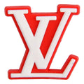 LV Loius Vitton stylised logo red PB8020 Shoe Charm