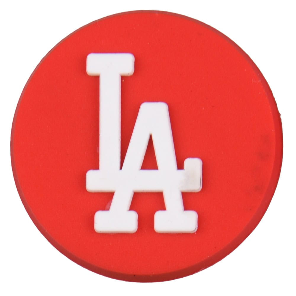 LA stylized logo red PB8022 Shoe Charm