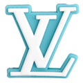 LV Loius Vitton stylised logo sky blue PB8025 Shoe Charm