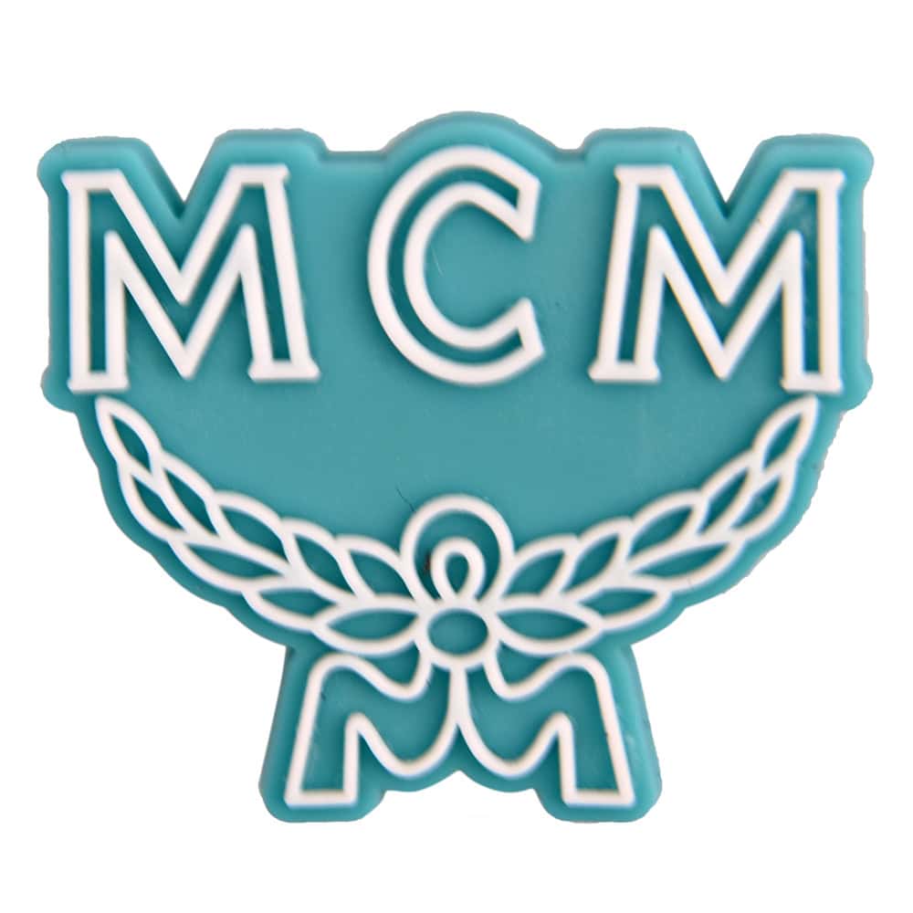 MCM stylised logo sky blue PB8026 Shoe Charm