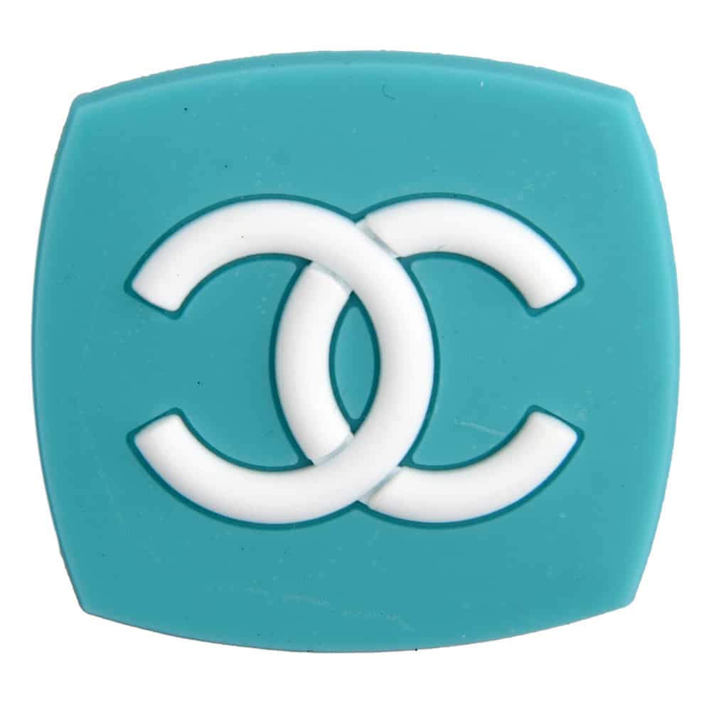 Chanel Double C badge sky blue PB8027 Shoe Charm