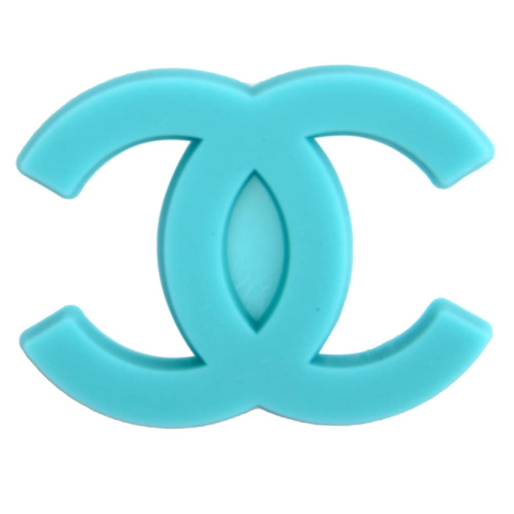 CHANEL double C stylised logo sky blue PB8031 Shoe Charm