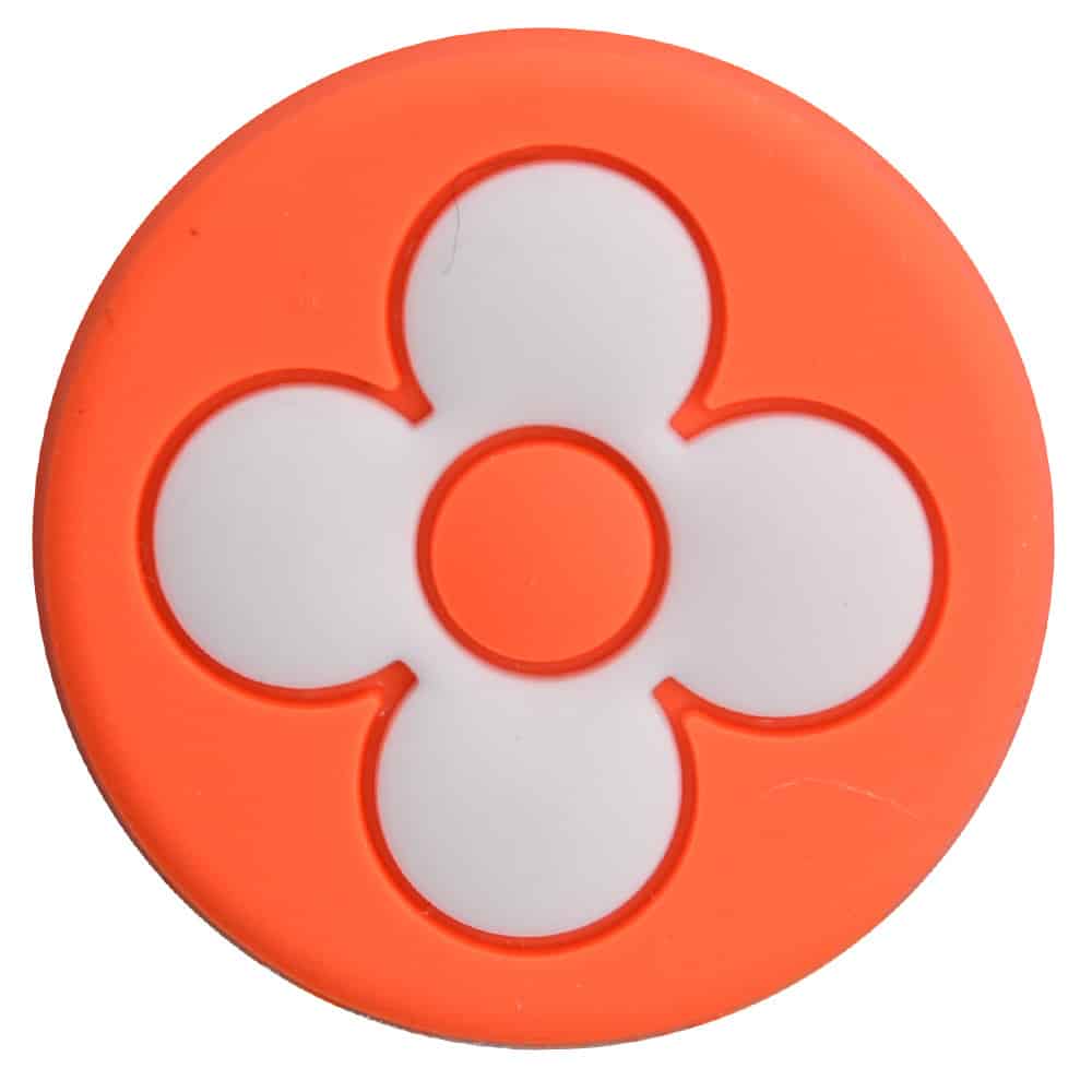 LV Louis Vuitton Flower orange round logo badge PB8035 Shoe Charm