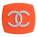 Chanel Double C badge orange PB8037 Shoe Charm