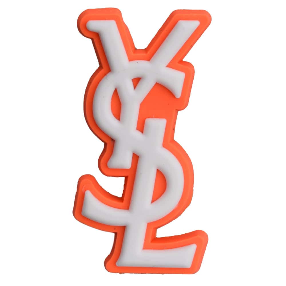 MCM stylised logo orange PB8039 Shoe Charm