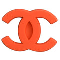 CHANEL double C stylised logo orange PB8040 Shoe Charm
