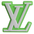 LV Loius Vitton stylised logo lime green PB8049 Shoe Charm