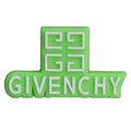 GIVENCHY stylised badge logo lime green PB8050 Shoe Charm