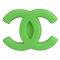 CHANEL double C stylised logo lime green PB8051 Shoe Charm