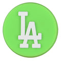 LA stylized logo lime green PB8053 Shoe Charm