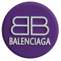 BALENCIAGA BB round badge logo purple PB8055 Shoe Charm