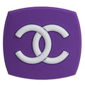 Chanel Double C badge purple PB8058 Shoe Charm