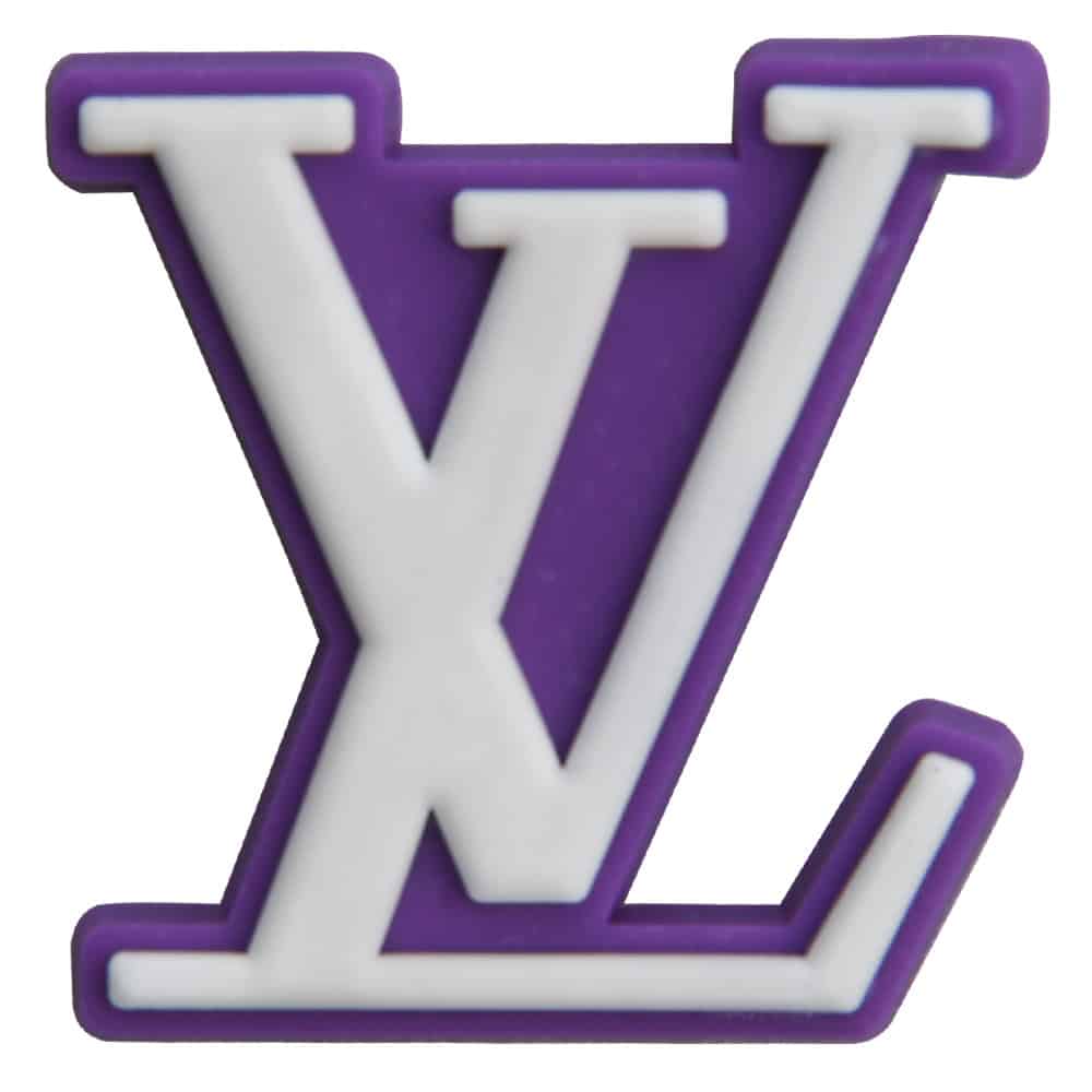 LV Loius Vitton stylised logo purple PB8059 Shoe Charm