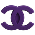 CHANEL double C stylised logo purple PB8062 Shoe Charm