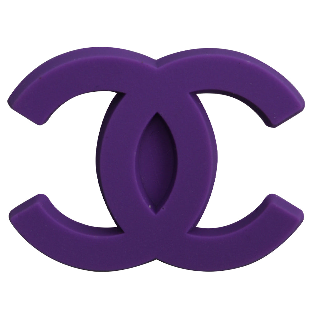 CHANEL double C stylised logo purple PB8062 Shoe Charm