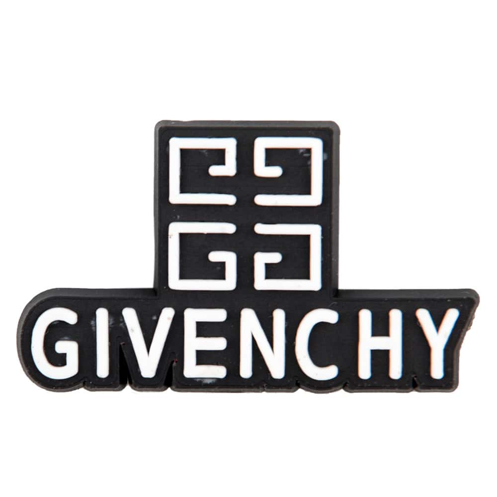 GIVENCHY stylised badge logo black PB8064 Shoe Charm