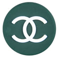 Chanel Double C round badge green PB8097 Shoe Charm
