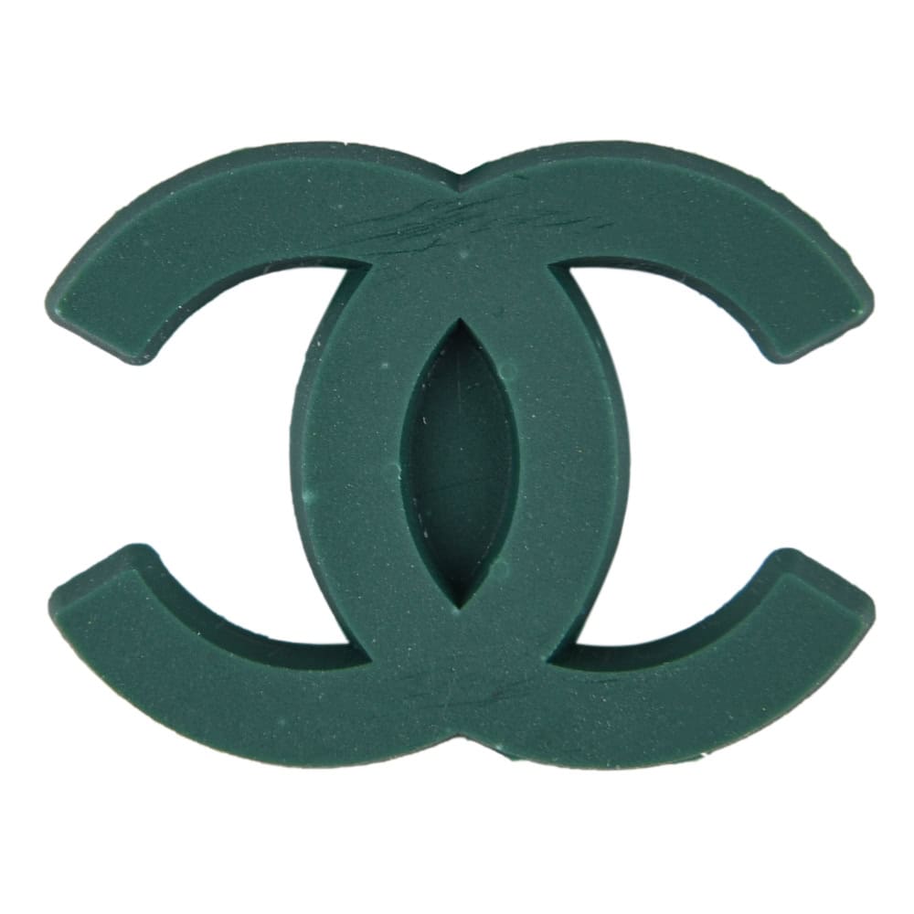 CHANEL double C stylised logo green PB8099 Shoe Charm