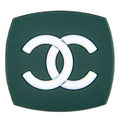 Chanel Double C badge green PB8100 Shoe Charm