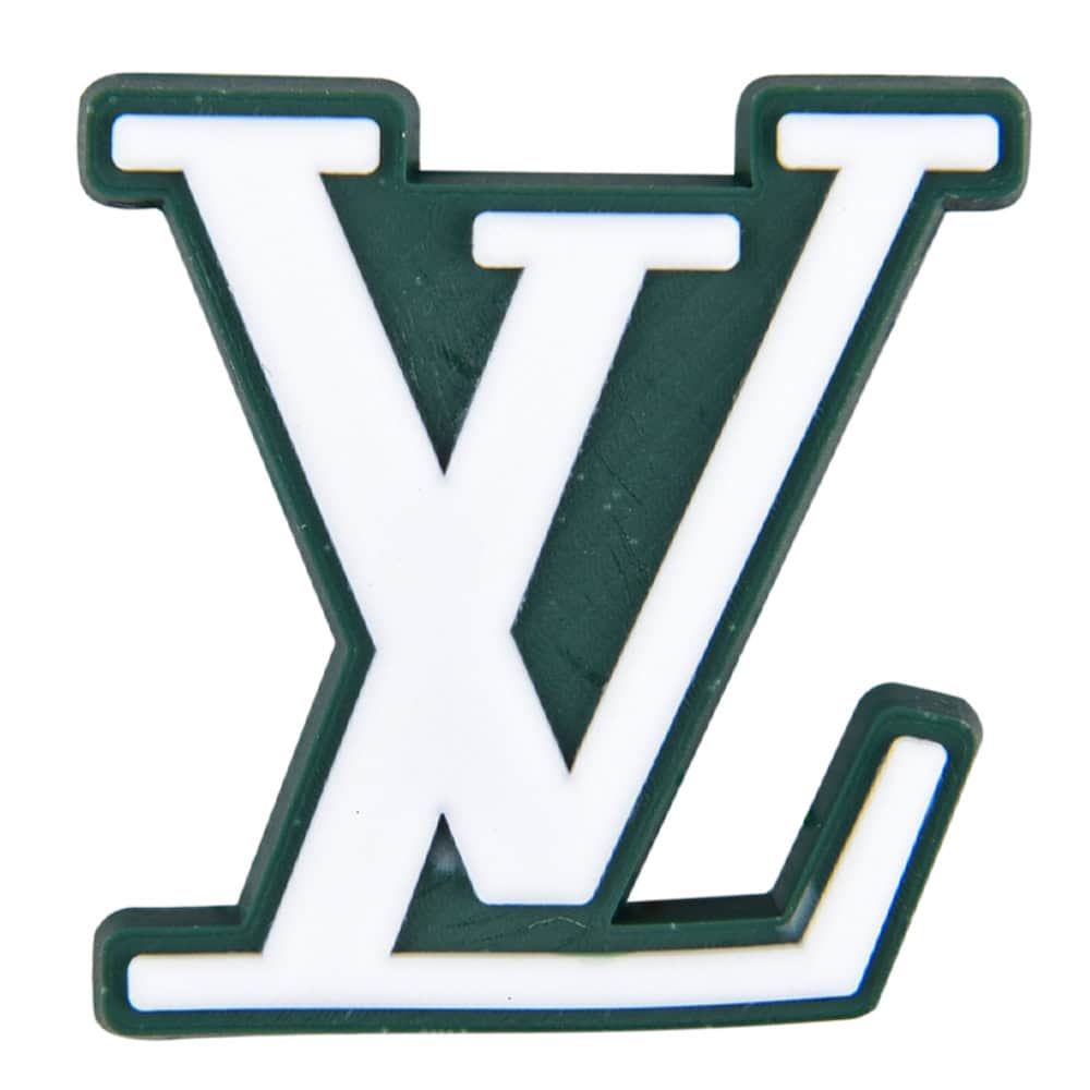 LV Loius Vitton stylised logo green PB8101 Shoe Charm