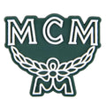 MCM stylised logo green PB8102 Shoe Charm