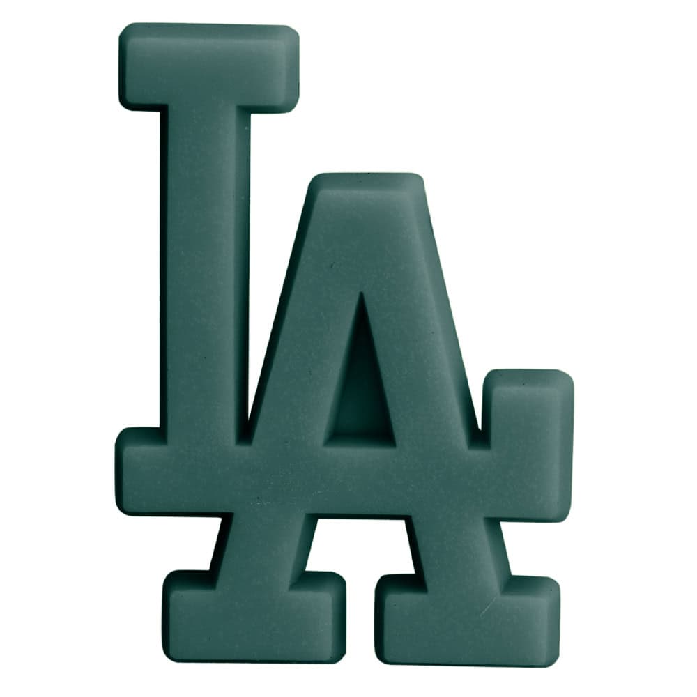 LA stylized logo green PB8105 Shoe Charm