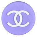 Chanel Double C round badge lilac PB8107 Shoe Charm