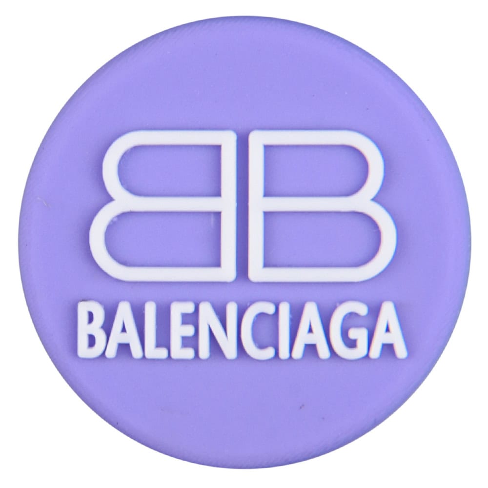 BALENCIAGA BB round badge logo lilac PB8108 Shoe Charm