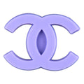 CHANEL double C stylised logo lilac PB8109 Shoe Charm