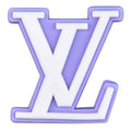 LV Loius Vitton stylised logo lilac PB8111 Shoe Charm