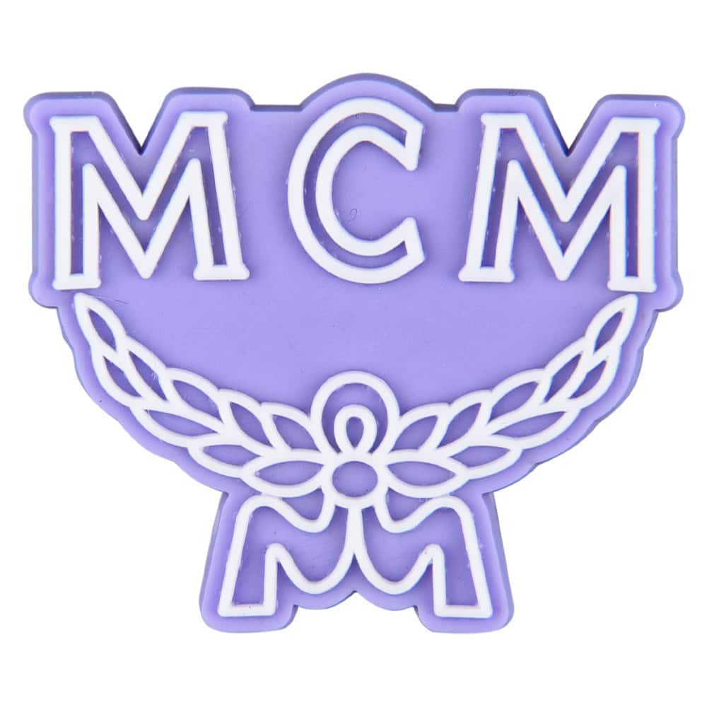 MCM stylised logo lilac PB8112 Shoe Charm