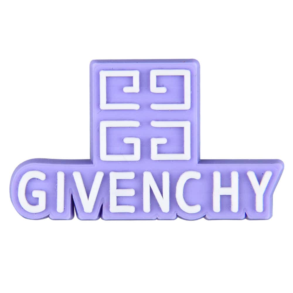 GIVENCHY stylised badge logo lilac PB8113 Shoe Charm