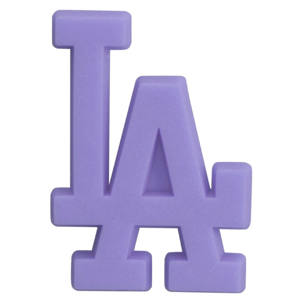 LA stylized logo lilac PB8115 Shoe Charm